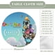 thumbnail image 2 of Fuera del nido-theme Fitted Round Tablecloths Elastic Edged Table Covers Waterproof Table Cloth for Kitchen Holiday Party Tables Decor 150cm, 2 of 6