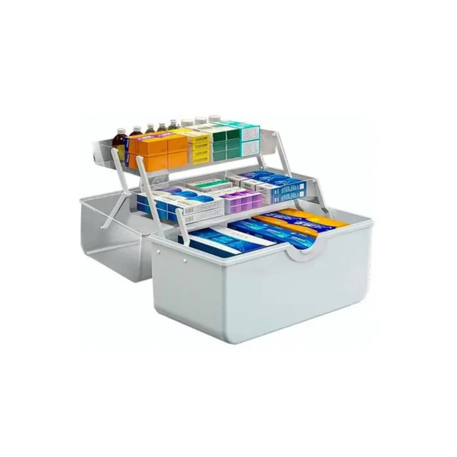 Genérico - Caja Organizadora Plástica Multiuso Compartimientos Portatil