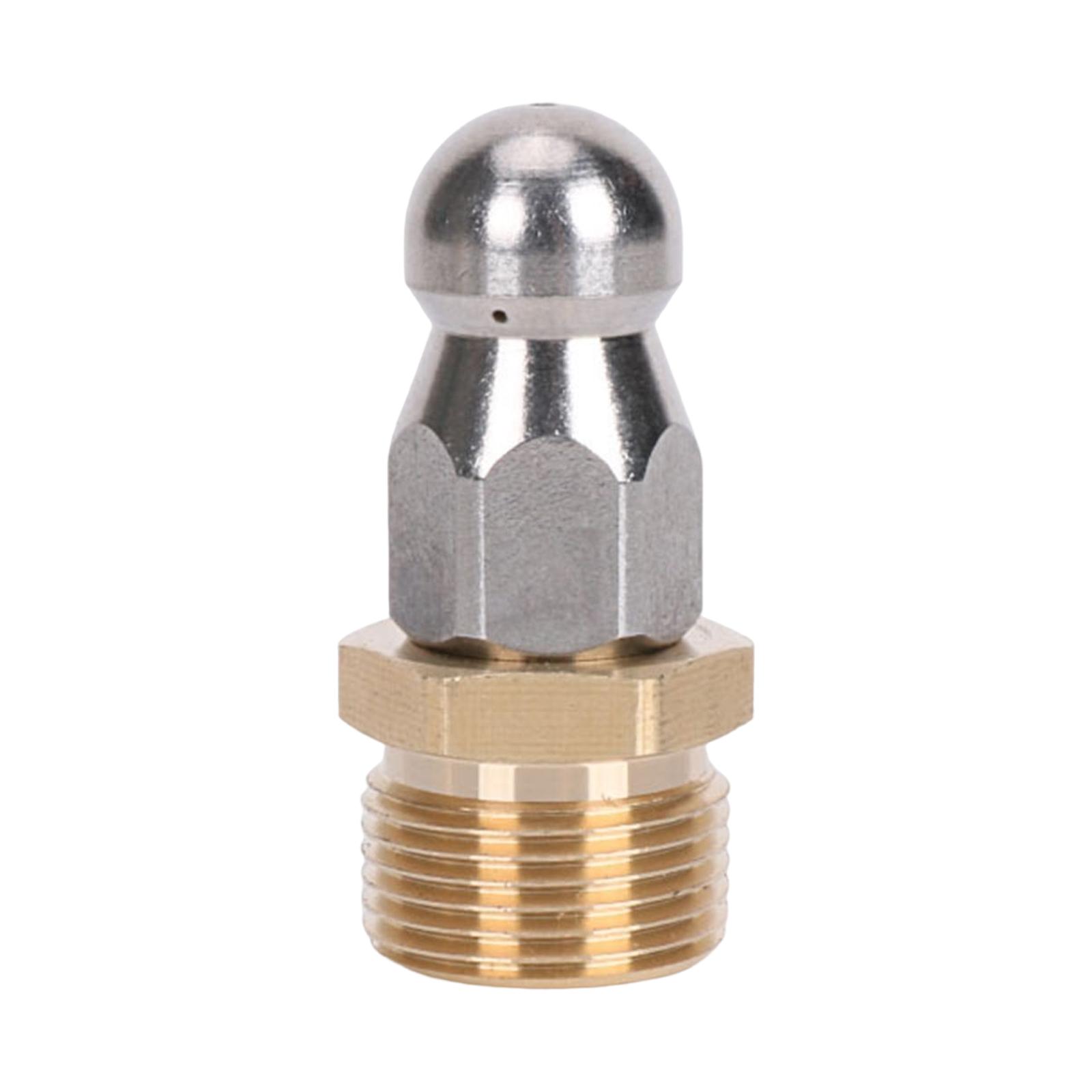 Magideal - Boquilla De Descarga De Alcantarillado, Conector Rápido Giratorio De 1/4"", Boquillas De Manguera De Descarga De Drenaje, Boquilla De Limpieza De Drena 15 Hoyos B