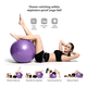 thumbnail image 3 of Pelota balon 75 cm pilates yoga + inflador pelotas #2, 3 of 3