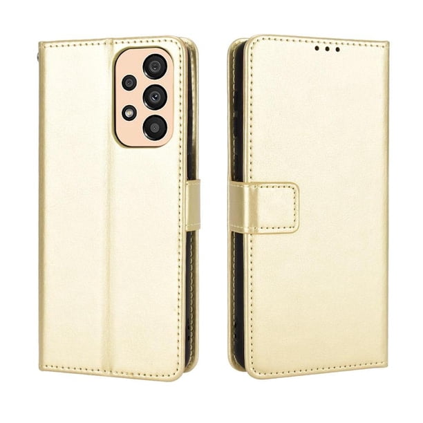 Funda tipo libro para Samsung Galaxy A33 5G, cartera todo‑en‑uno, funda multifuncional con tarjetero y correa de muñeca desmontable