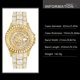 thumbnail image 4 of Eleva Tu Estilo: Reloj Impermeable de Cuarzo para Hombre con Adornos de Pedrería - Perfecto para Moda y Fiestas, 4 of 8