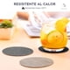 thumbnail image 5 of Set 4 Posavasos Ecocuero Redondo Antimanchas Impermeables 2 En 1 Jaspeado, 5 of 9