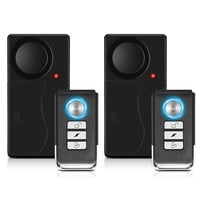 Xusx111 - Alarma De Motocicleta 110Decibel Con Control Remoto Vibración Inalámbrica Antirobo Bicicleta / Motocicleta / Alarmas De Seguridad Del Vehículo, Alarma De Puerta Y Ventana, 2Pcs
