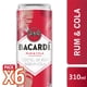 thumbnail image 1 of Cocktail Bacardi Rum & Cola 6 Latas de 310 cc, 1 of 2