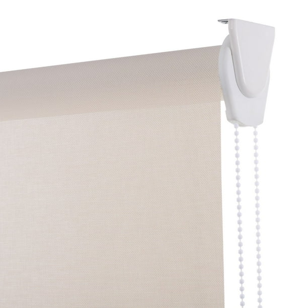 Cortina Roller Sunscreen Beige, Alto Ajustable máximo de 240 cm x Ancho a Elección para Sala, Living, Oficina o Escritorio (145 cm de Ancho x 240 cm de Alto)