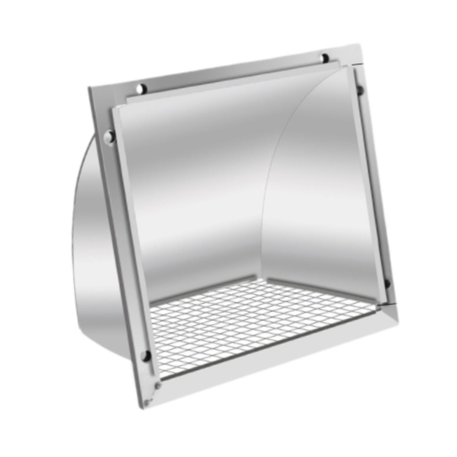 Magideal - Cubierta De Ventilación De Secadora Tapa De Ventilación De Pared Tapa De Ventilación De Pared Plateada Fácil De Instalar Ventilación Exterior Cubierta 6 Pulgadas