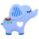thumbnail image 1 of Mordedor En Forma De Elefante, Juguete Para Masticar, Colorido, Para Bebés De 0 A 6 Meses, Azul, 1 of 5