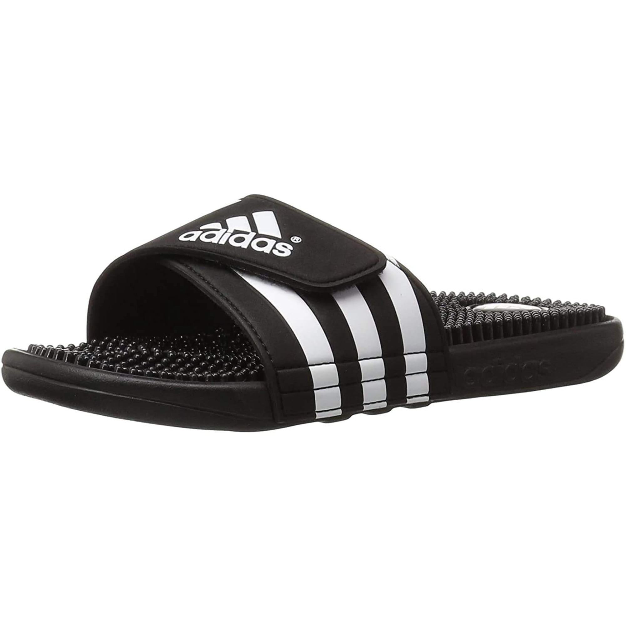 Sandalia Slide Adidas Adissage Para Hombre, Color Negro/blanco, Talla 13