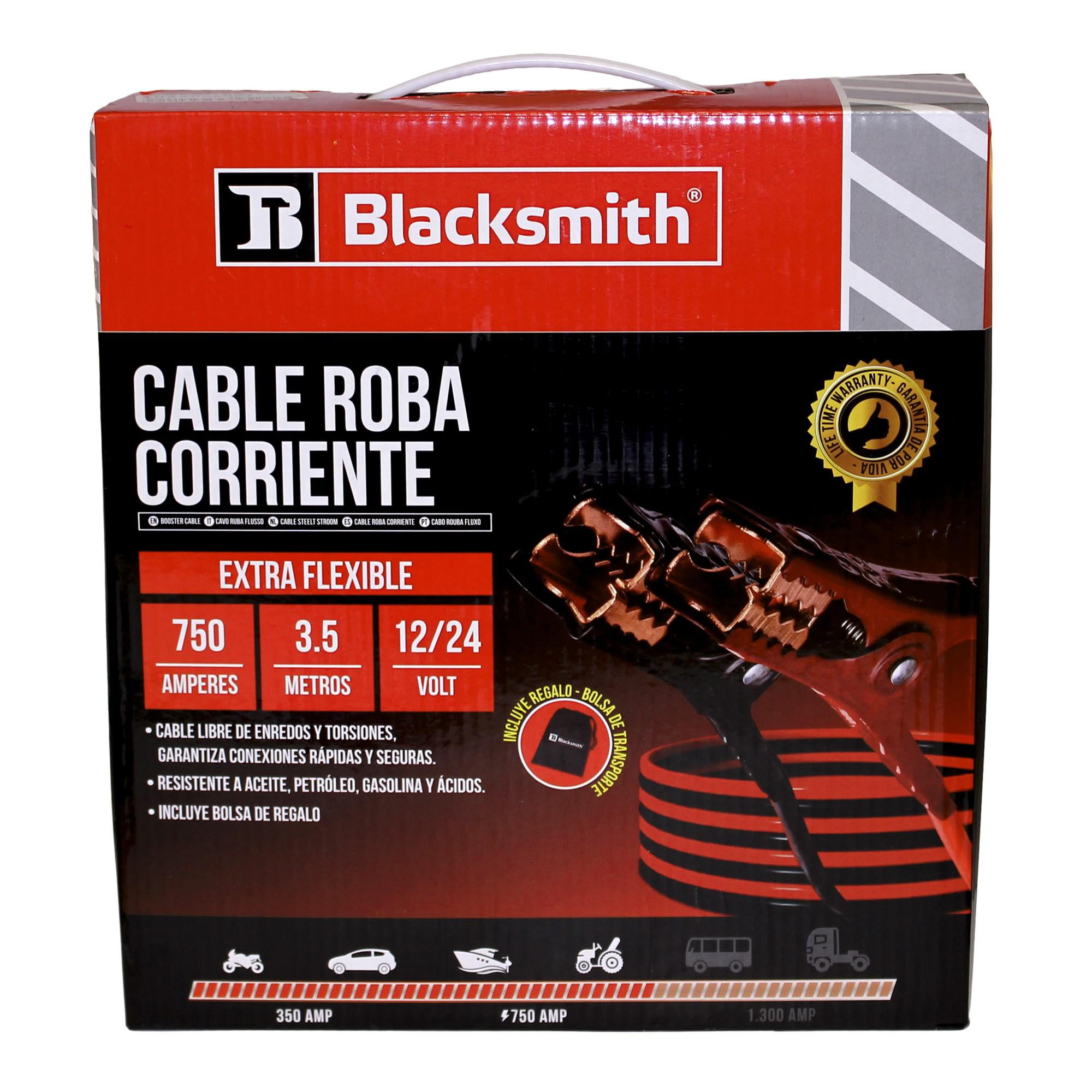 Blacksmith - Cable Puente Bateria 750 Amp 3,5 Mts De Largo Roba Corriente