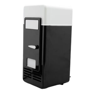 Magideal - Refrigerador Usb Mini Para Coche, Refrigerador Compacto, Calentador Eléctrico, Accesorios, Barra Portátil, Lata De Viaje, Lata De Bebida, Bebidas De H Negro