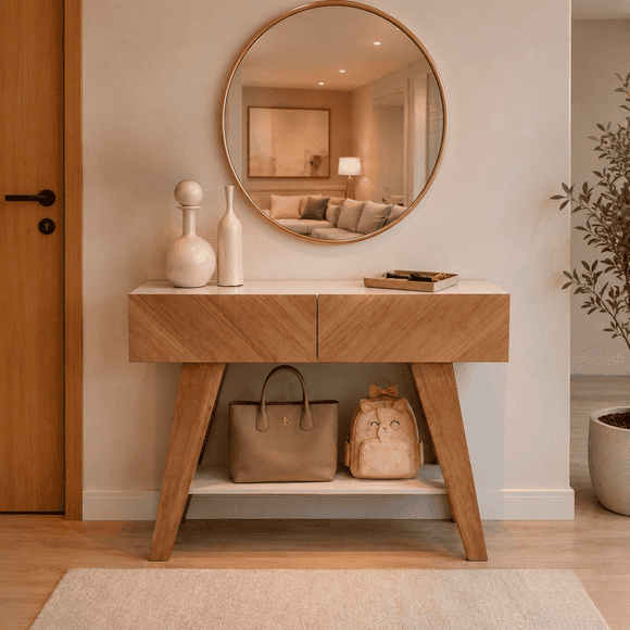 Aparador Arrimo Malibu Cerezo/Off White 100 X 33,5 X80 CM