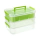 thumbnail image 1 of Caja De Almacenamiento Apilable, Contenedor De Almacenamiento Apilable, Esmalte De Uñas, Cuentas Para álbum De Recortes, Verde, 1 of 3