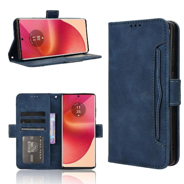 Funda Tipo Billetera FOXDOCK para Motorola MOTO Edge 50 Fusion 5G – Tapa Flip con Tarjetero