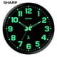 thumbnail image 2 of Reloj De Pared Glow In The Dark Atomic De 30 Cm Con Marco Negro, 2 of 9