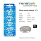 thumbnail image 2 of Pilas de reloj Renata 315 SR716SW, 1,55 V, óxido de plata (2 unidades), 2 of 8