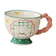 thumbnail image 2 of Taza De Cerámica Para Café Y Leche, Figura Creativa Artesanal Para Café, Mujer, Cocina, Mango Rosa, 2 of 3