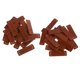 thumbnail image 2 of 40pcs etiquetas de etiquetas hechas a mano de cuero marrón retro diy coser parches artesanales, 2 of 5