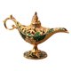 thumbnail image 3 of Lámpara Aladdin Genie Wishing Light Party Adorno Para El Hogar Golden Green, 3 of 5