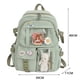 thumbnail image 1 of Preppy Style Large Capacity Students School Bags Casual Canvas Female Backpack Fashion Patchwork Women Knapsack with Card Badge, 1 of 3