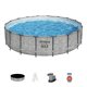 thumbnail image 2 of Piscina Bestway Redonda SteelPro Max Gris Piedra 5.49MX1.22M gris Tamano Unico, 2 of 9