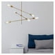 thumbnail image 3 of Lámpara Colgante de 6 Luces Porta E-27 Dorado Incluye Ampolletas, 3 of 3