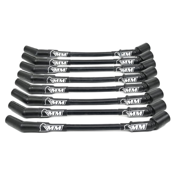Cables de Bujía Michigan Motorsports 25 cm Negro 10 mm
