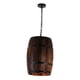 thumbnail image 3 of Lámpara De Techo Colgante De Barril De Vino De Madera, Accesorios De Iluminación Colgantes, Decoración De Bar Y Cafetería, 3 of 5