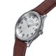 thumbnail image 3 of Reloj Elevon Crosswind - Brazalete plateado con revestimiento de lona y piel, 3 of 10