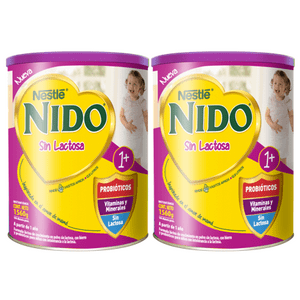 Pack 2 Fórmula Láctea Nido® 1 Sin Lactosa 1560G