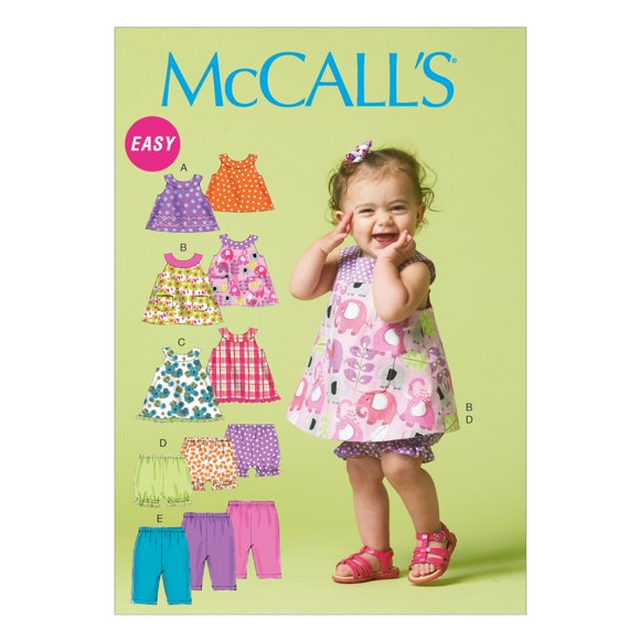 Patrón de costura McCall M6912 - Talla YA5 para bebés