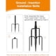 thumbnail image 2 of Postes Para Guirnaldas Fussion 4 Pack Metal Ajustable Exterior, 2 of 3