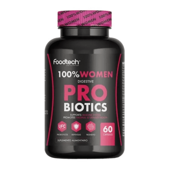 100% Women Digestive Probiotics 60 caps - Foodtech