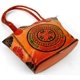 thumbnail image 4 of Bandolera de piel con diseño de círculos de Crafts of India, 4 of 7