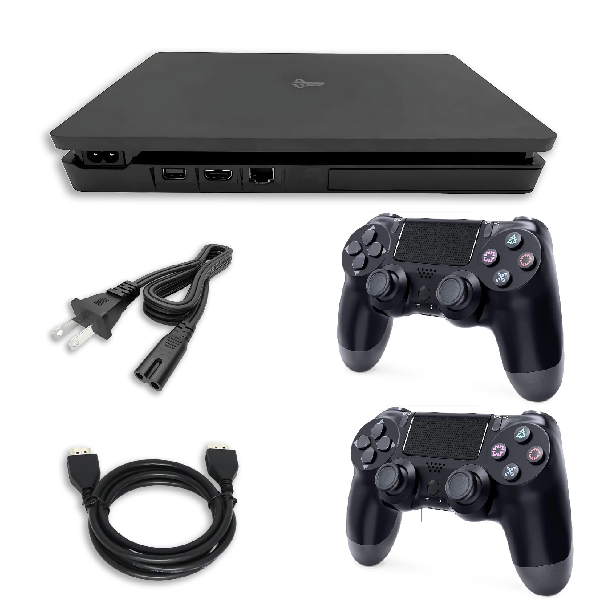 Consola Sony Ps4 Playstation 4 Slim 1tb + 2 Controles Marca Retrofam - Reacondicionado