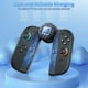 thumbnail image 2 of Empuñadura de carga para Nintendo Switch, soporte magnético para mandos con 5 posiciones de rotación ajustables para JoyCons, juega mientras se carga con indicador LED y cable de 1,5 m, 2 of 7