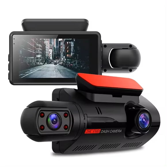 Dash Cam Cámara Dual 1080P Ángulo Amplio de 150° Grabación en Bucle para seguridad
