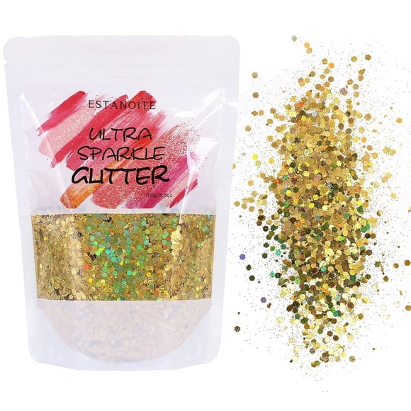Glitter Estanoite Chunky Mixto 100 g Dorado