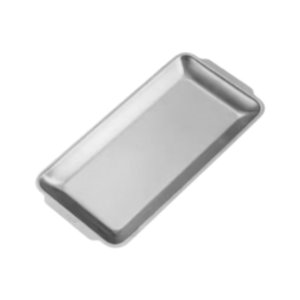 Bothyi - Bandeja De Acero Inoxidable Para Servir, Bandeja De Metal Mate Para Comida Para Cocina, Fiestas De Hotel, 22 Cm X 11 Cm