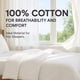thumbnail image 3 of Funda de Edredón Superity Linen 229 × 234 cm 200 hilos Blanco, 3 of 9