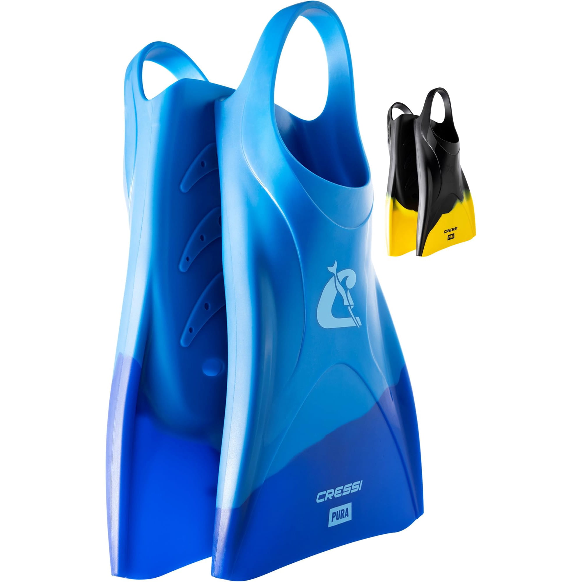 Aletas De Natación Cressi Pura Azul/azul Celeste Para Natación, Talla M