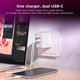 thumbnail image 4 of Cargador USB Lenovo 65W GaN Dual USB‑C Plegable Blanco, 4 of 9