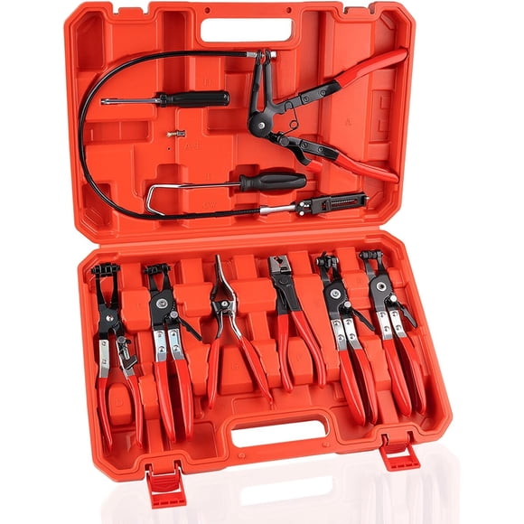 Set Pinzas Abrazaderas Jiouxip 9PCS Automotriz Largo Alcance