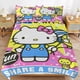 thumbnail image 5 of Cartoon Hello Kitty Friend Gir Bedding Set for Kids 3 Piece Bedding with 1 Flat Sheet And 2 Pillowcases King Bed Sheets, 5 of 5