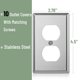 thumbnail image 2 of Placa de pared Bates Choice 11 cm × 7 cm, paquete de 10, acero inoxidable, 2 of 5