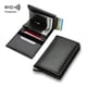 thumbnail image 2 of Billetera Hombre, Porta Tarjetas Protección Rfid , Negro Liso, 2 of 2