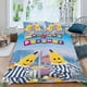 thumbnail image 2 of Plátanos en Pijamas Conjunto de sábanas temático, trío de piezas, cómodo y amigable con la piel, diseño único, regalo de decoración para el hogar para familiares, amigos y fans,135cm *200cm, 2 of 6