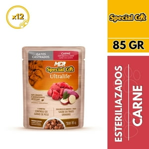 Special Cat - Sobre Cat Esterilizados Carne 85Gr X12 Und