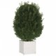 thumbnail image 4 of Jardinera VidaXL cuadrada de madera de pino maciza de 40 x 40 x 40 cm, color blanco, 4 of 9