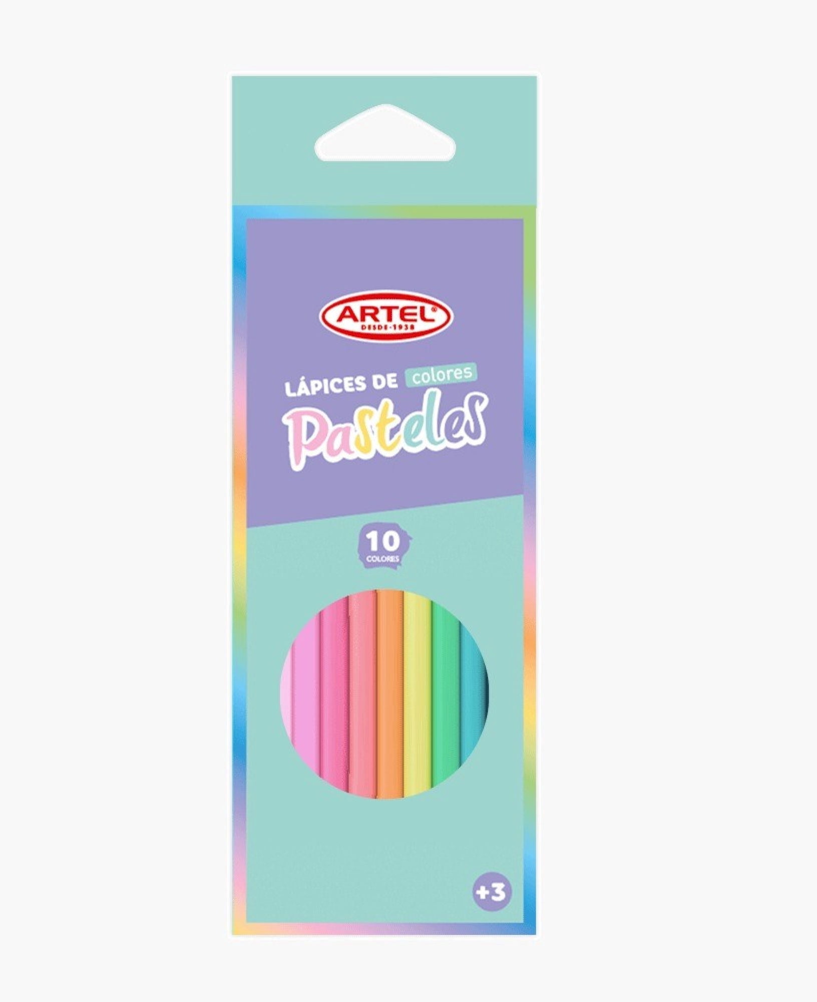 Lápices De Colores Pastel Extra Suave, 10 Un None Artel